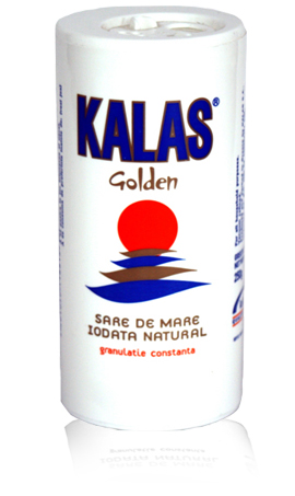 Kalas golden cylindrical salt